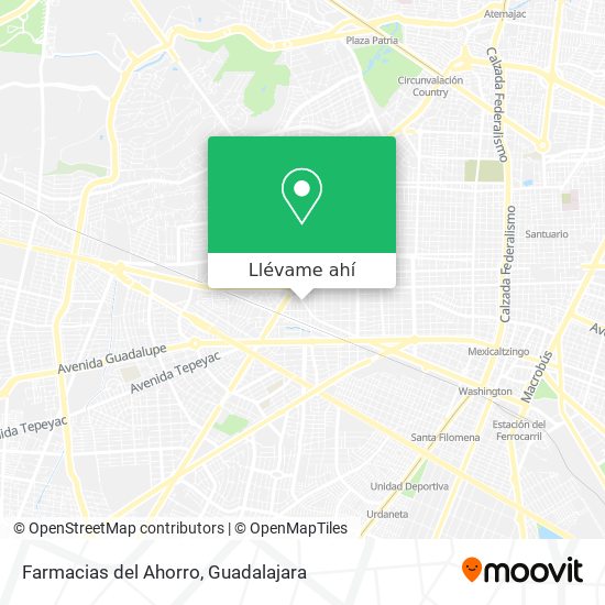 Mapa de Farmacias del Ahorro