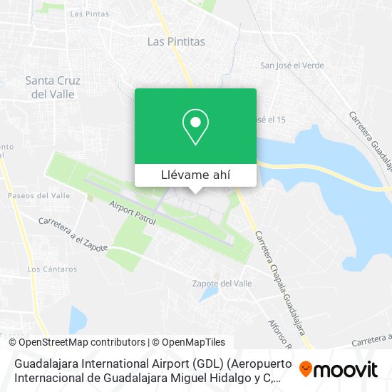 Mapa de Guadalajara International Airport (GDL) (Aeropuerto Internacional de Guadalajara Miguel Hidalgo y C