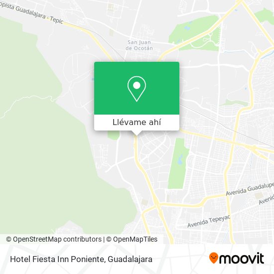 Mapa de Hotel Fiesta Inn Poniente