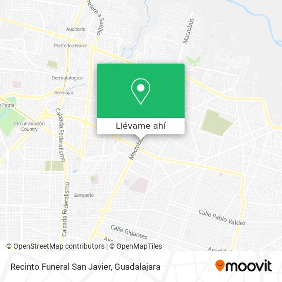 Mapa de Recinto Funeral San Javier