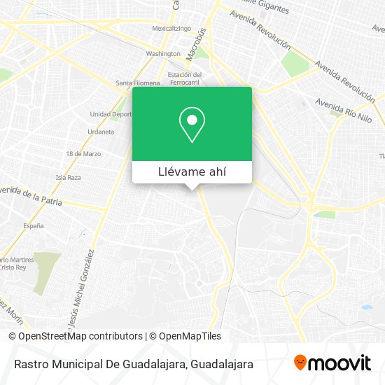 Mapa de Rastro Municipal De Guadalajara