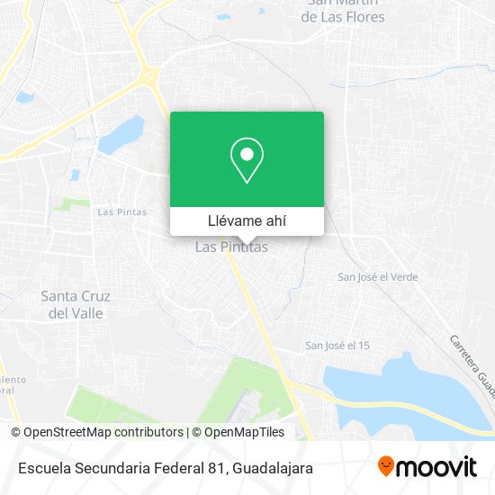 Mapa de Escuela Secundaria Federal 81