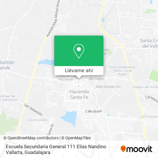 Mapa de Escuela Secundaria General 111 Elías Nandino Vallarta