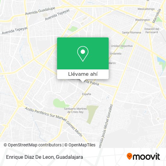 Mapa de Enrique Diaz De Leon