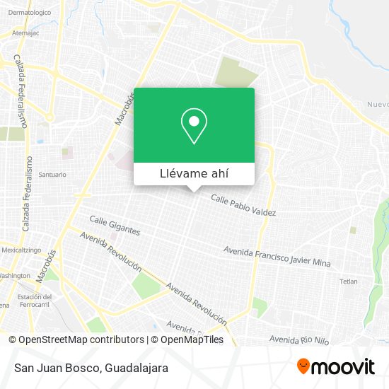 Mapa de San Juan Bosco