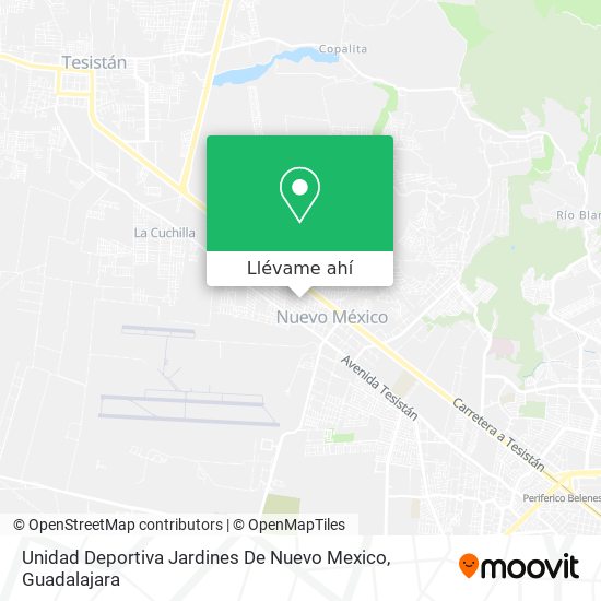 Mapa de Unidad Deportiva Jardines De Nuevo Mexico