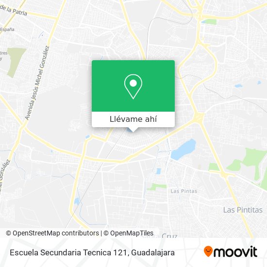 Mapa de Escuela Secundaria Tecnica 121