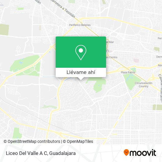 Mapa de Liceo Del Valle A C