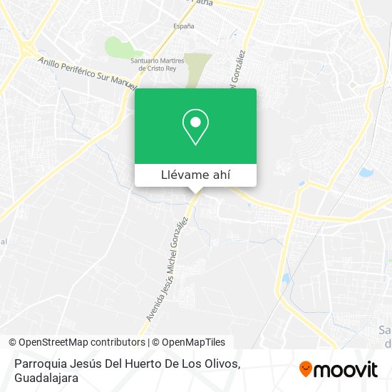 Mapa de Parroquia Jesús Del Huerto De Los Olivos