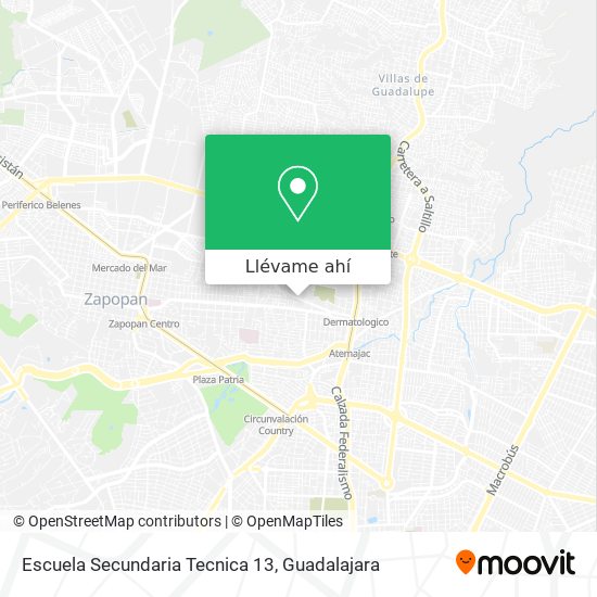 Mapa de Escuela Secundaria Tecnica 13