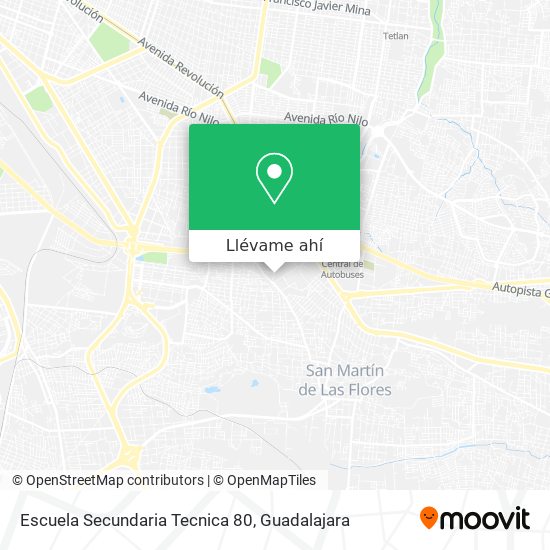 Mapa de Escuela Secundaria Tecnica 80