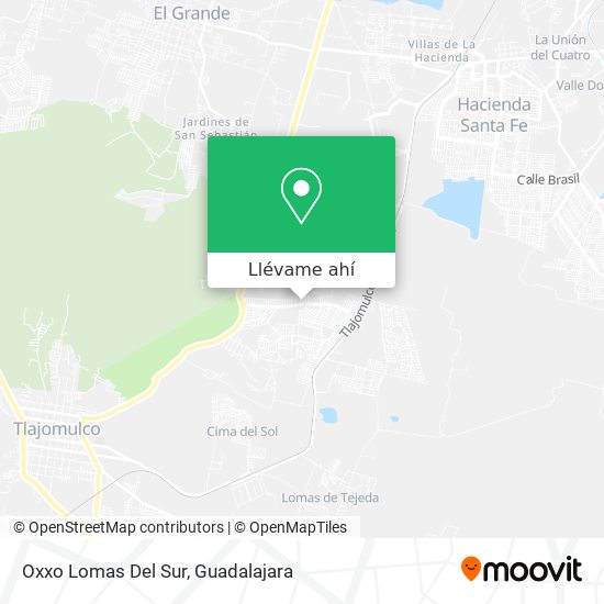 Mapa de Oxxo Lomas Del Sur