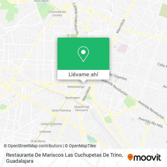 Cómo llegar a Restaurante De Mariscos Las Cuchupetas De Trino en Guadalajara  en Autobús o Tren?