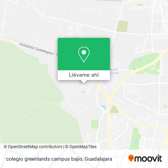Mapa de colegio greenlands campus bajio
