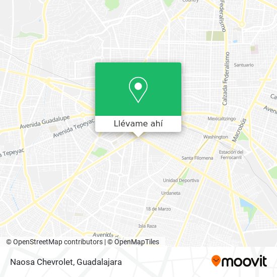 Mapa de Naosa Chevrolet