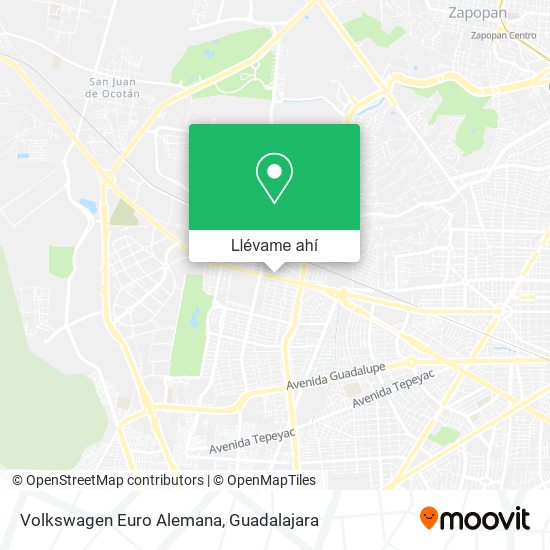 Mapa de Volkswagen Euro Alemana