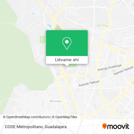 Mapa de CODE Metropolitano