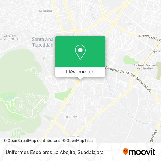 Mapa de Uniformes Escolares La Abejita