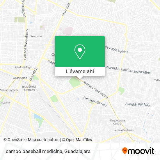 Mapa de campo baseball medicina