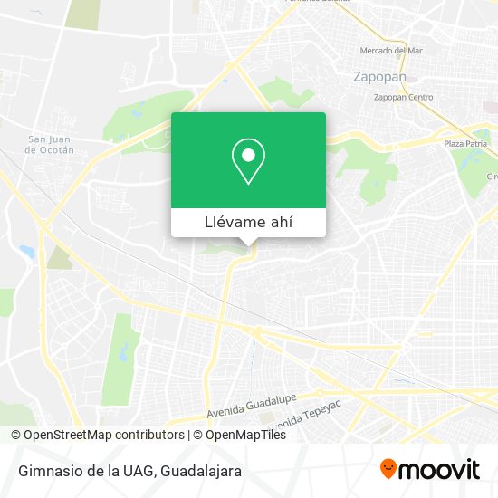 Mapa de Gimnasio de la UAG