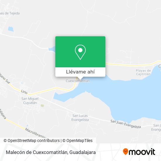 Mapa de Malecón de Cuexcomatitlán