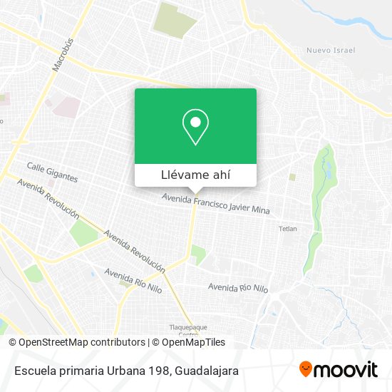 Mapa de Escuela primaria Urbana 198