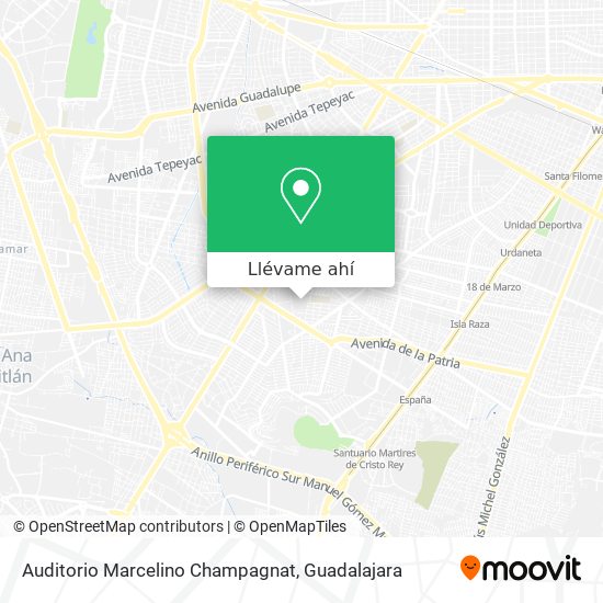 Mapa de Auditorio Marcelino Champagnat