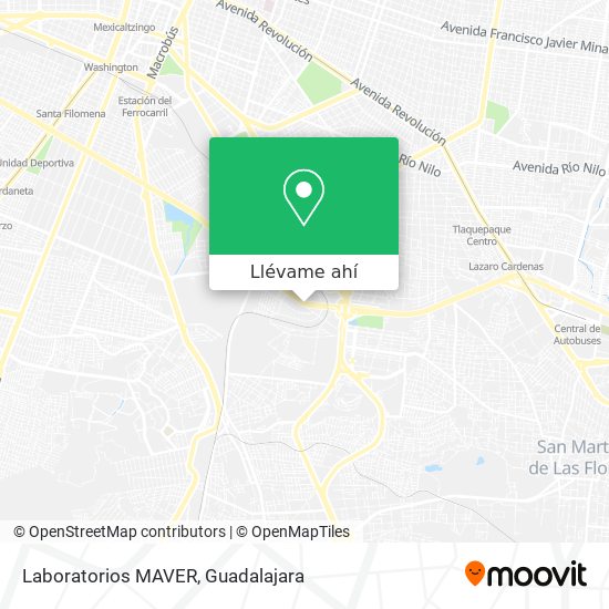 Mapa de Laboratorios MAVER