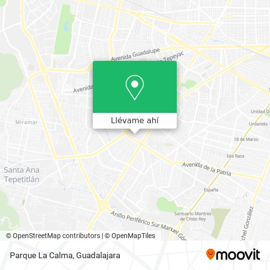 Mapa de Parque La Calma