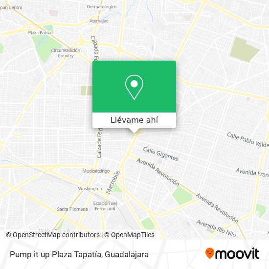 Mapa de Pump it up Plaza Tapatía