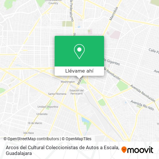 Mapa de Arcos del  Cultural  Coleccionistas de Autos a Escala