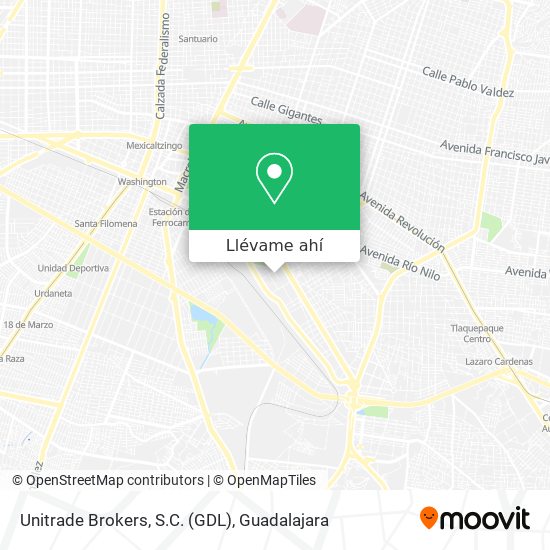 Mapa de Unitrade Brokers, S.C. (GDL)