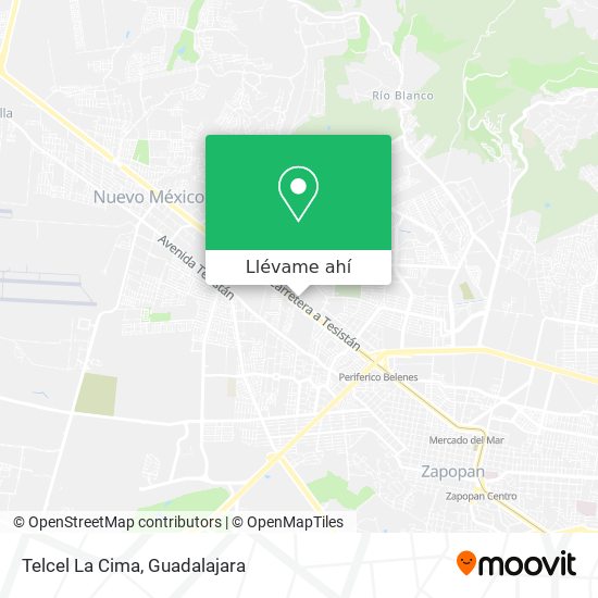 Mapa de Telcel La Cima