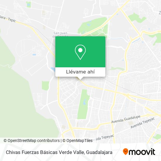 Mapa de Chivas Fuerzas Básicas Verde Valle