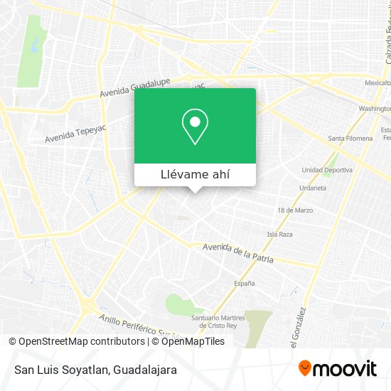 Mapa de San Luis Soyatlan