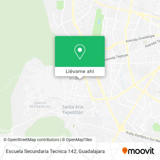 Mapa de Escuela Secundaria Tecnica 142