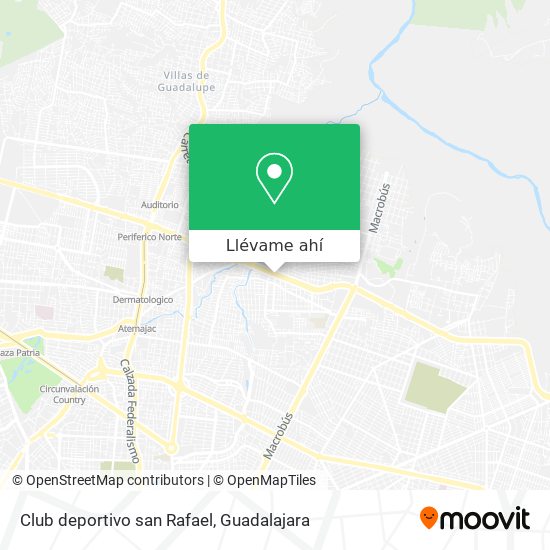 Mapa de Club deportivo san Rafael