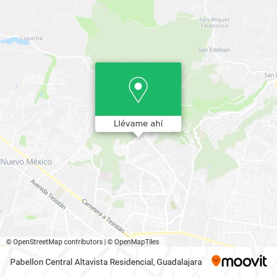 Mapa de Pabellon Central Altavista Residencial