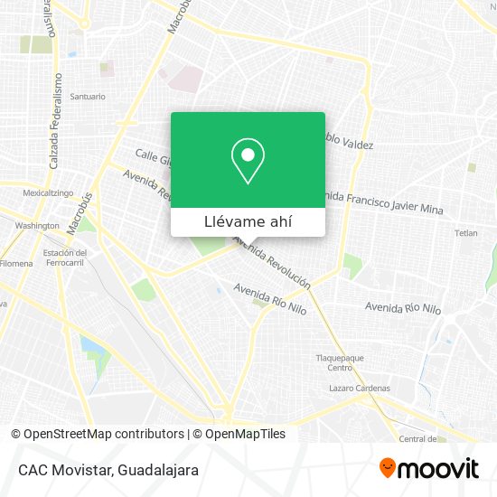 Mapa de CAC Movistar