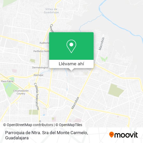 Mapa de Parroquia de Ntra. Sra del Monte Carmelo