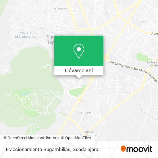 Cómo llegar a Fraccionamiento Bugambilias en Guadalajara en Autobús o Tren?