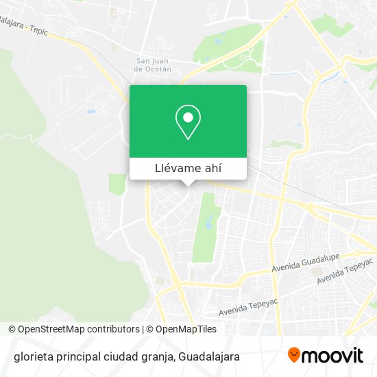 Mapa de glorieta principal ciudad granja