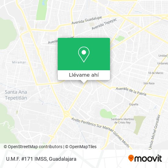 Cómo llegar a . #171 IMSS en Guadalajara en Autobús o Tren?