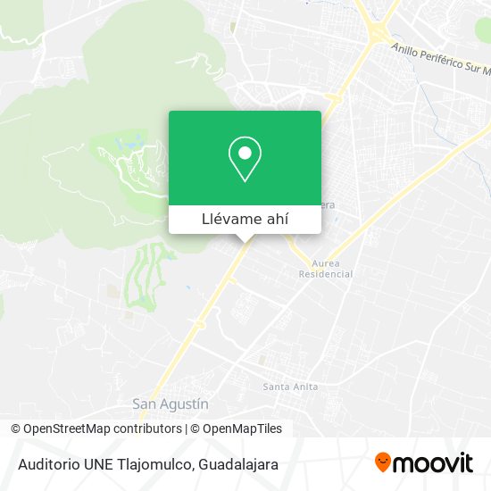Mapa de Auditorio UNE Tlajomulco