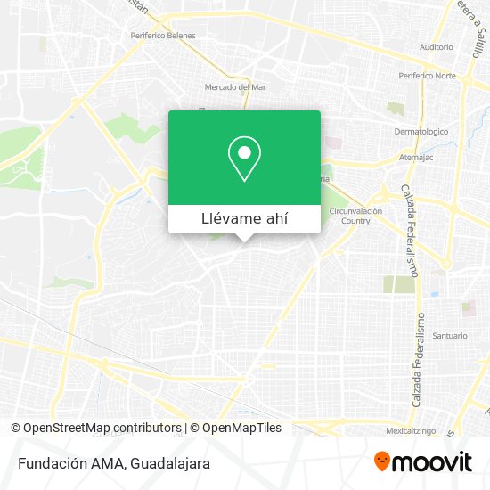 Mapa de Fundación AMA