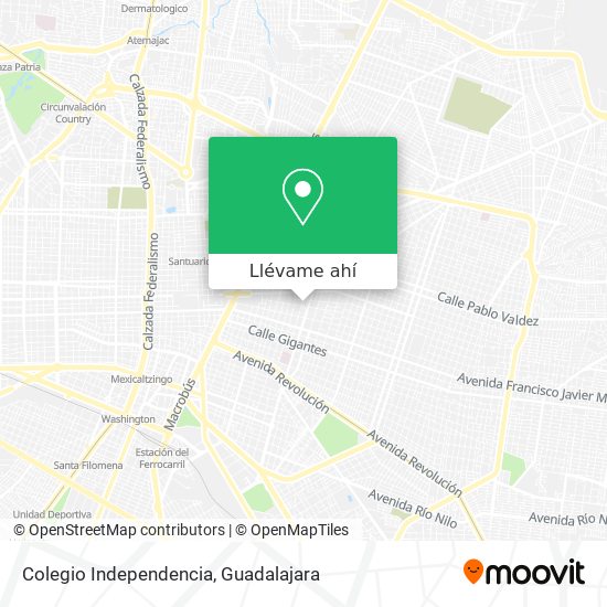 Mapa de Colegio Independencia