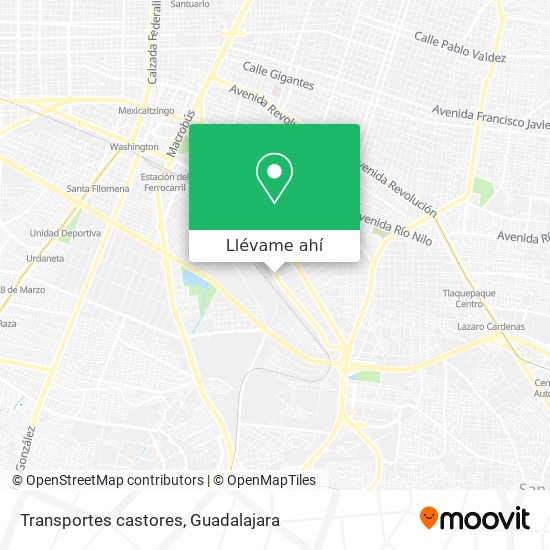 Mapa de Transportes castores