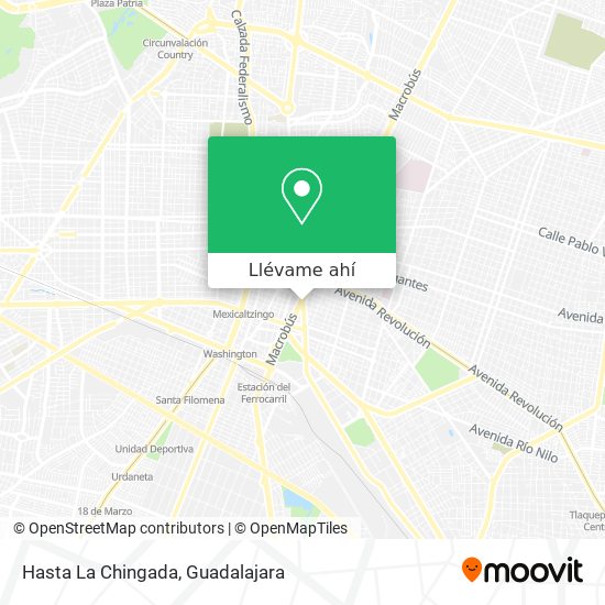Mapa de Hasta La Chingada