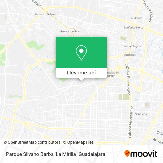 Mapa de Parque Silvano Barba 'La Mirilla'