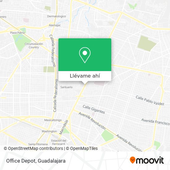 Cómo llegar a Office Depot en Guadalajara en Autobús o Tren?